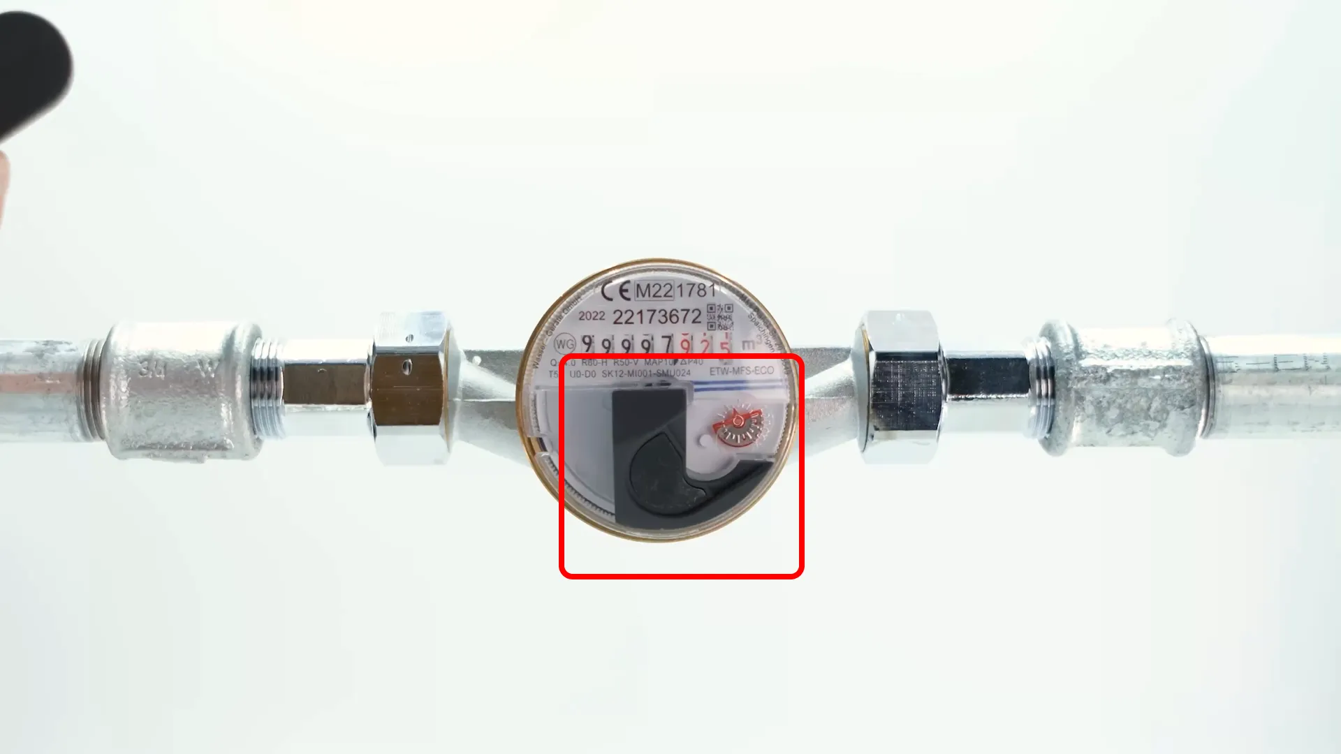 Adapter placed in water meter