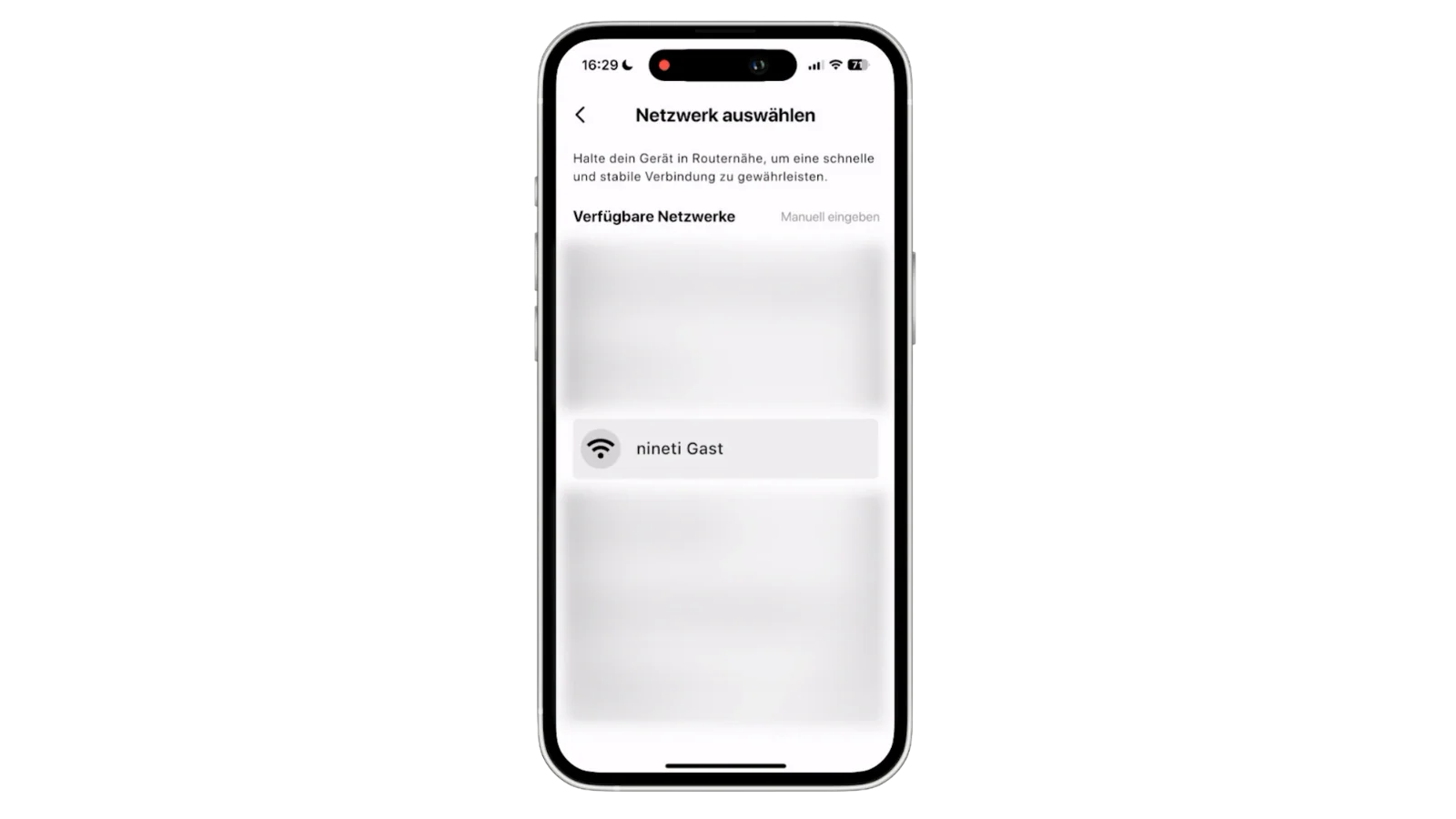 Available WiFi Networks