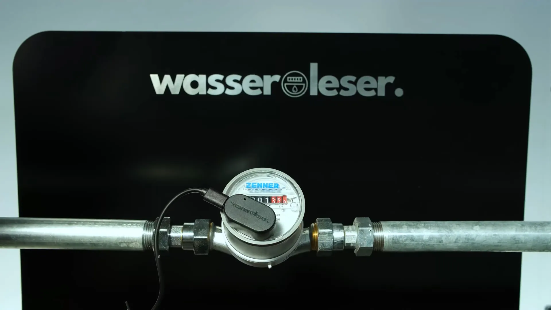 Connect USB cable to wasserleser