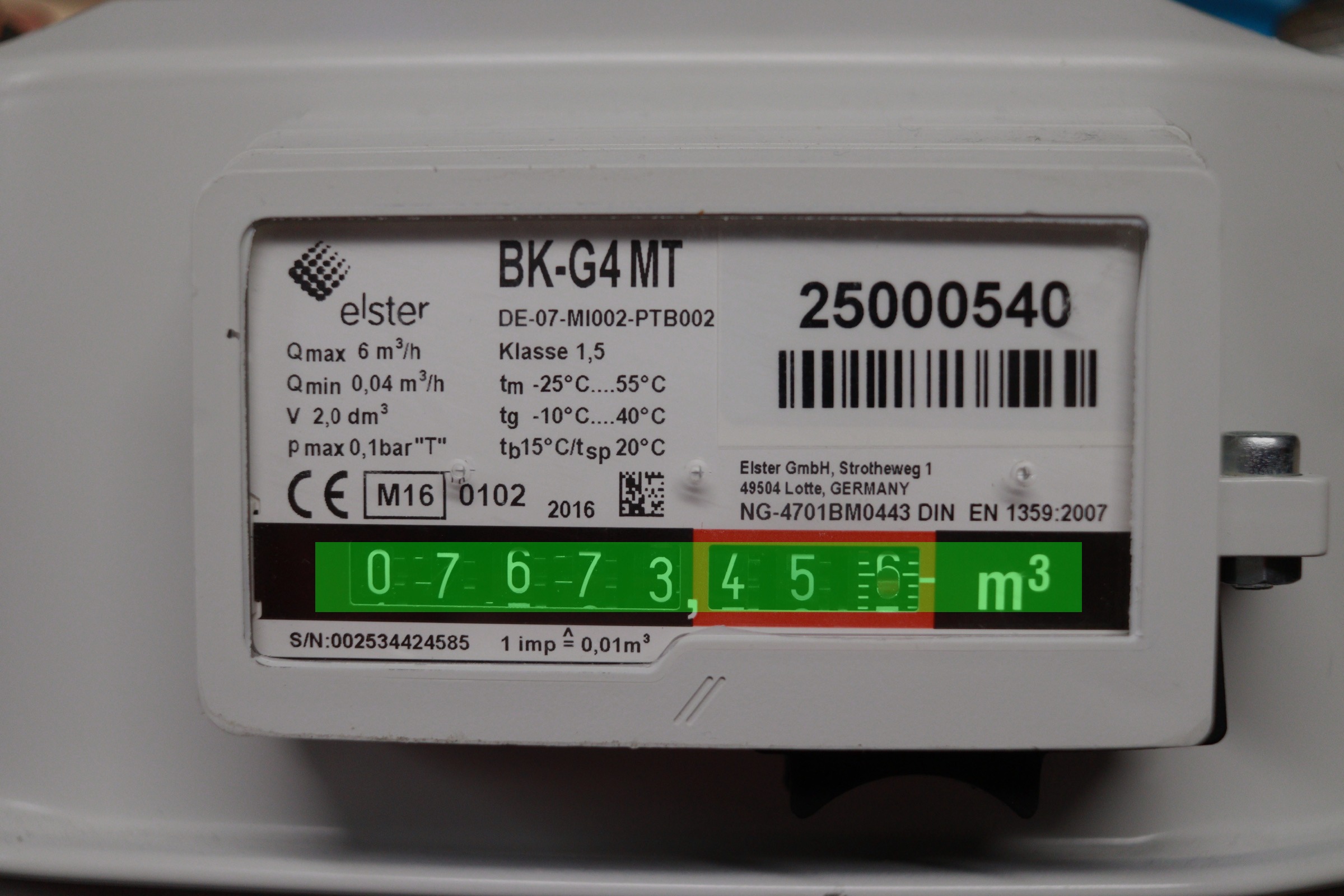 Reading Gas Meter