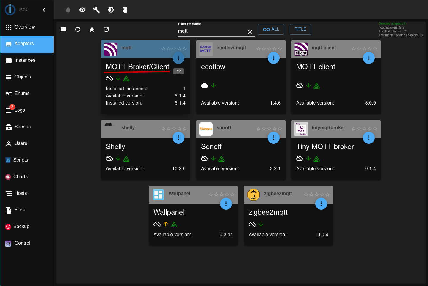 Install Mosquitto Adapter