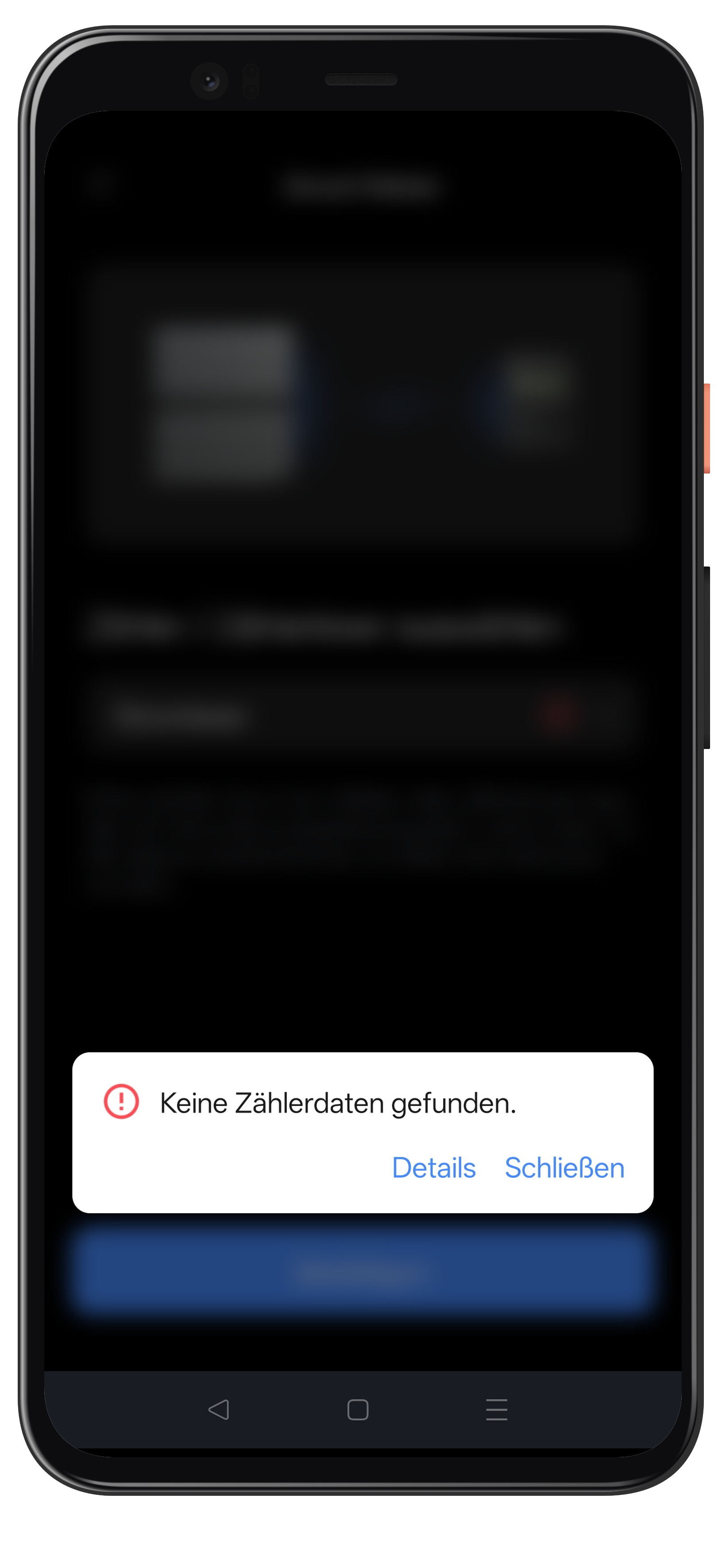 FoxCloud 2.0 App – Fehlermeldung Keine Zählerdaten gefunden